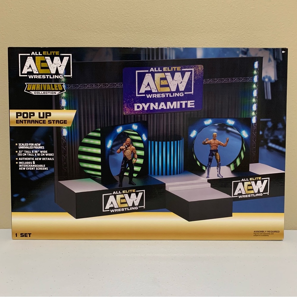 All Elite AEW Wrestling Unrivaled Collection Pop Up Entrance Stage-NIB